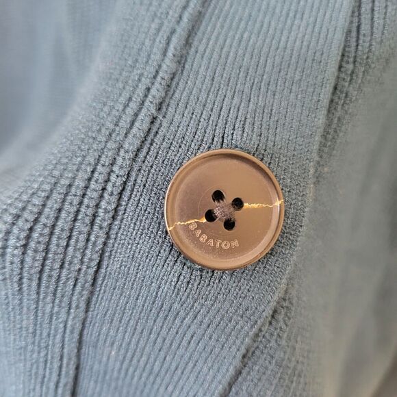 Aritzia Babaton Cardigan Sweater Womens XS Ribbed V-neck Classic buttons - Picture 4 of 12
